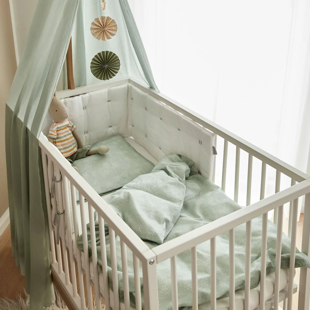 Luna™ Babybett 120x60cm, white/oak - Image 12