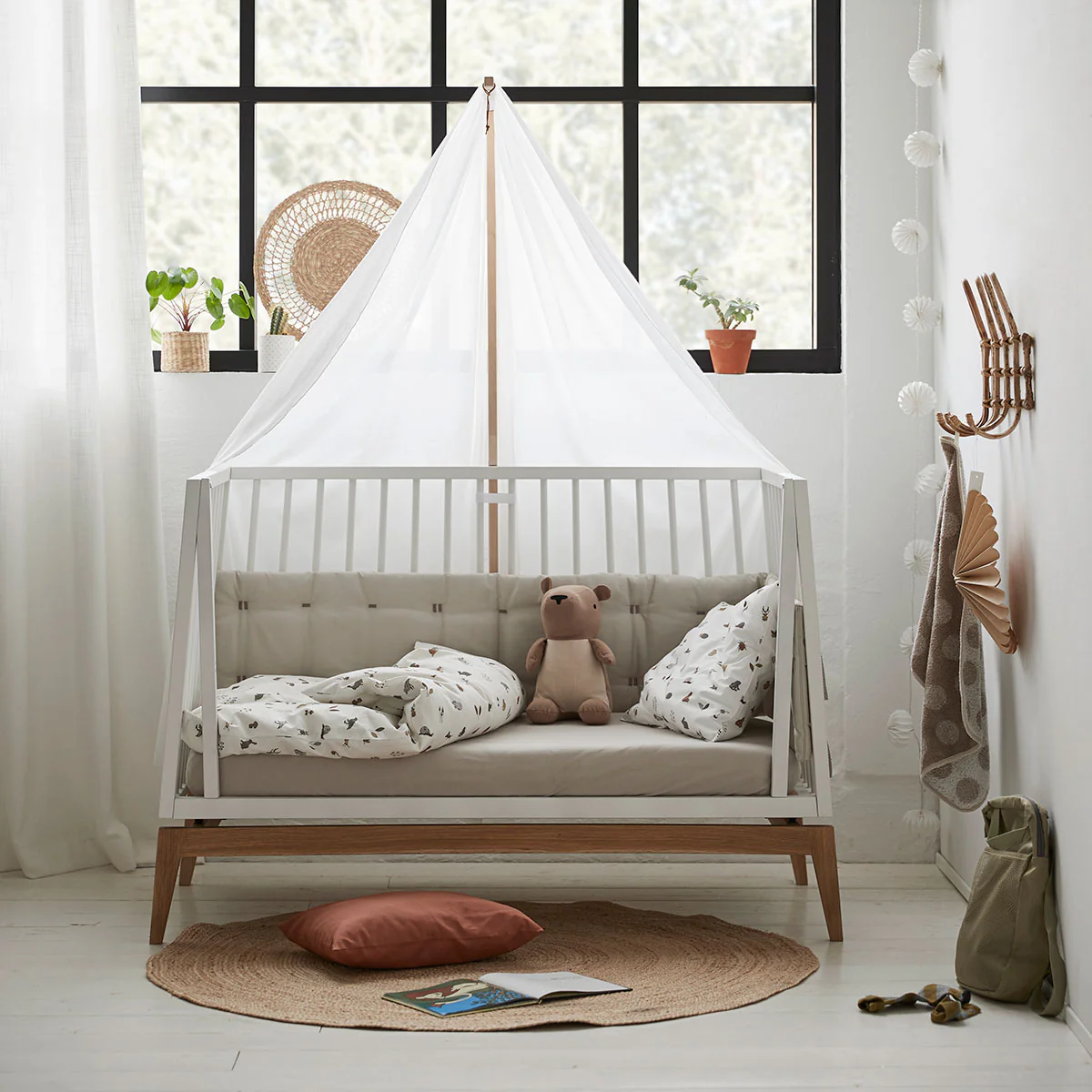 Luna™ Babybett 120x60cm, white/oak - Image 3
