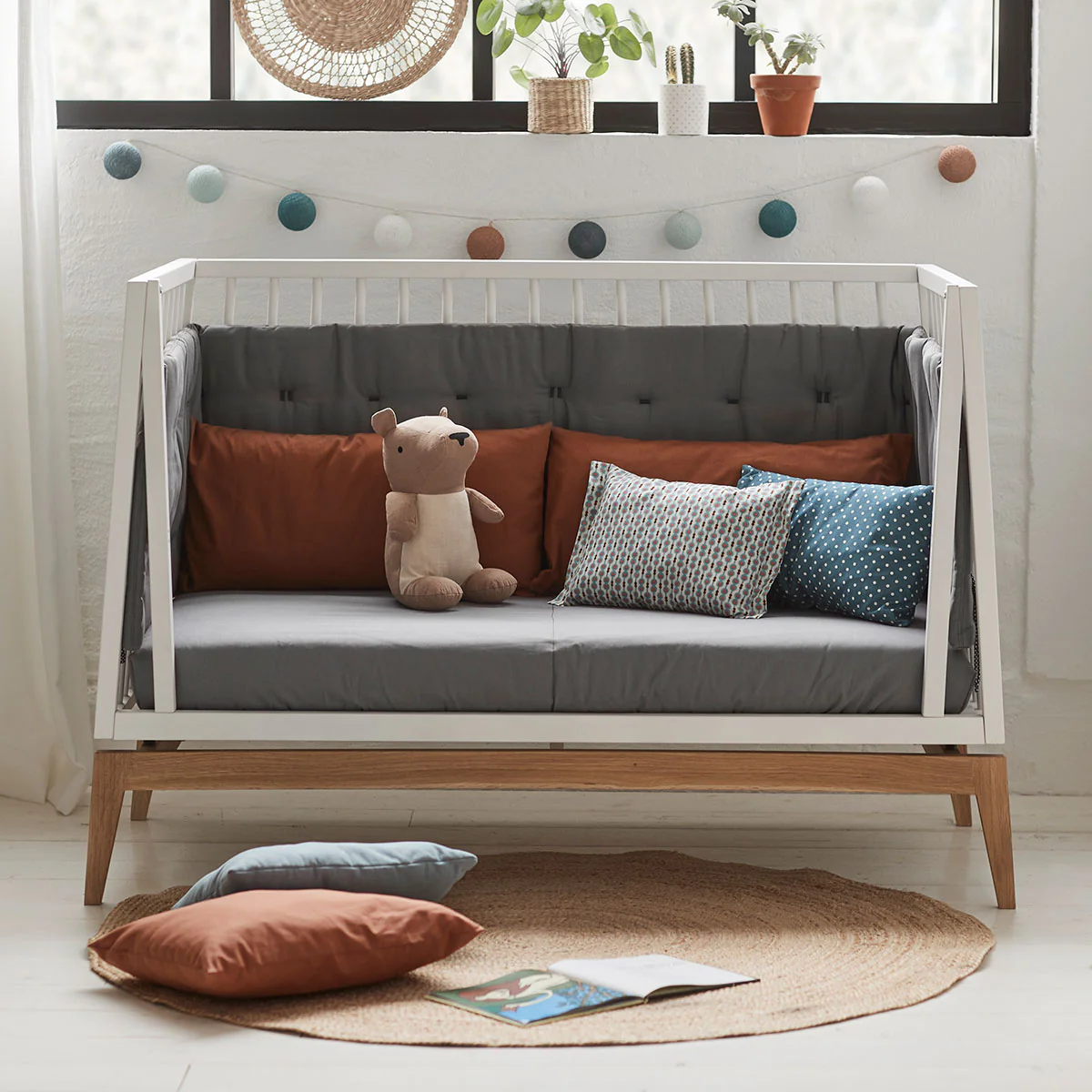 Luna™ Babybett 120x60cm, white/oak - Image 6