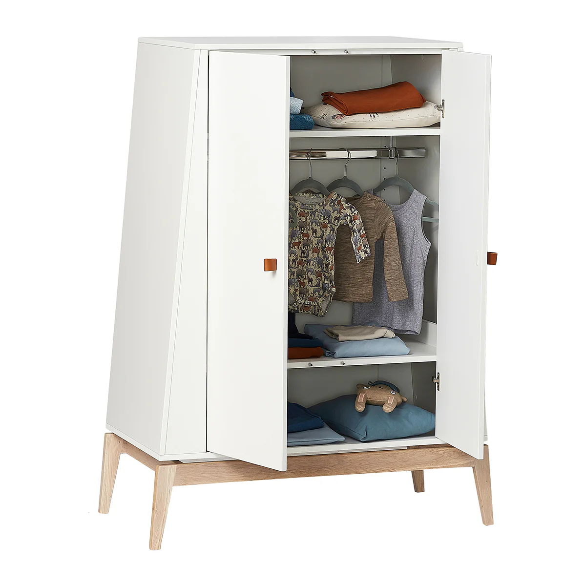 Luna™ Kleiderschrank klein, white/oak - Image 5