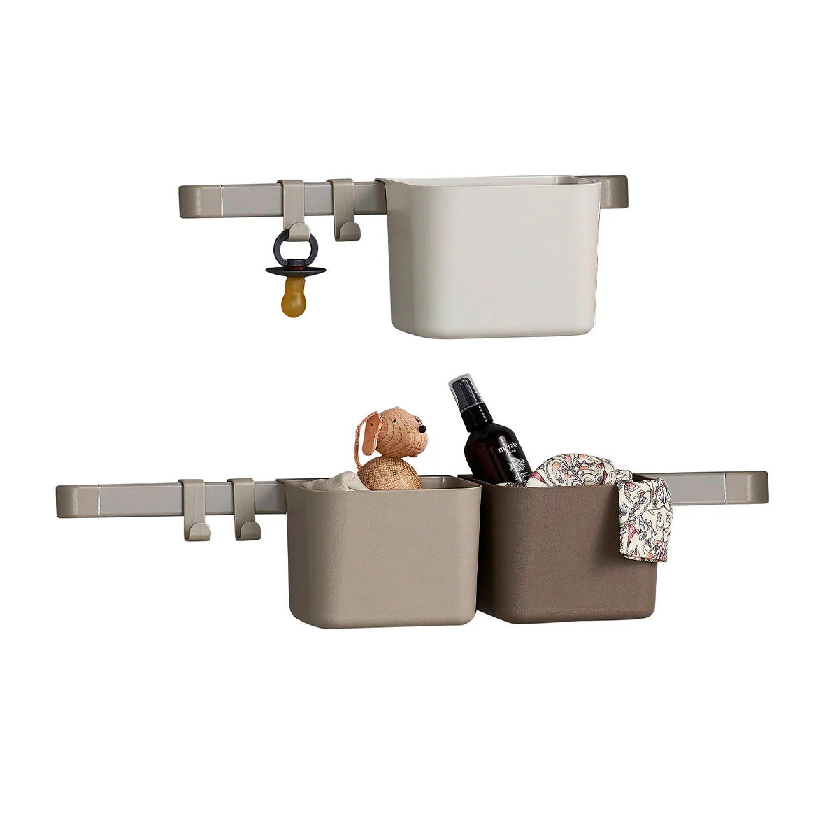 Organizer, 3 Stück, 1 lange, 1 kurze Schiene - Image 4